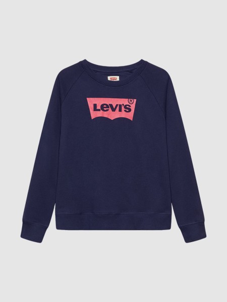 Sweatshirt Menina Logo Crew Levis