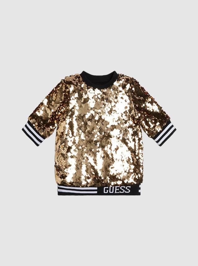 T-Shirt Menina Sequins Guess