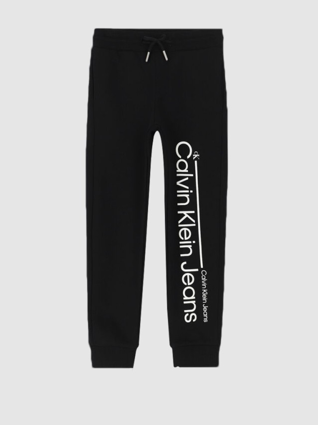 Cal�a Menino Lined Logo Calvin Klein