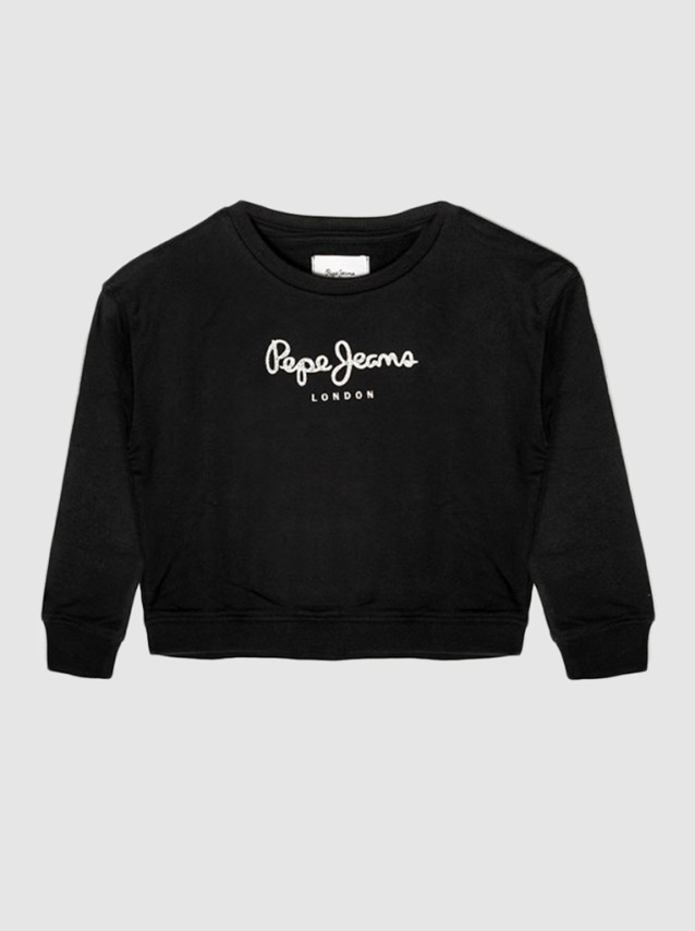 Sweatshirt Menina Winter Rose Pepe Jeans