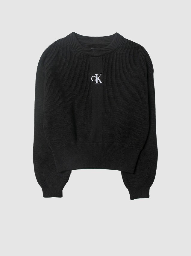 Sweatshirt Menina Monogram Calvin Klein