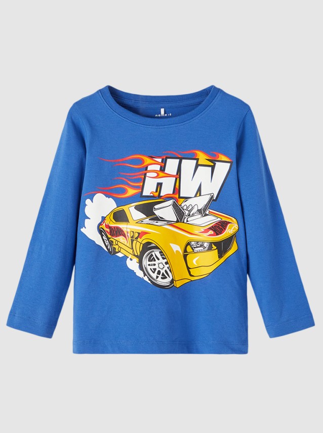 Sweatshirt Menino Hotwheels Name It