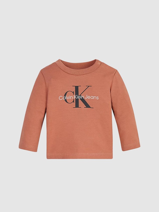 Sweatshirt Unissexo Beb Monogram Calvin Klein