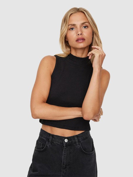 Top Mulher Malie Crop Vero Moda