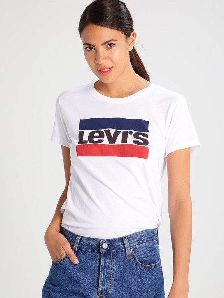T-Shirt Manga Curta Mulher Perfect Logo Levis
