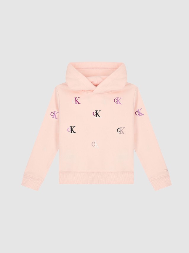 Sweatshirt Menina Monogram Calvin Klein