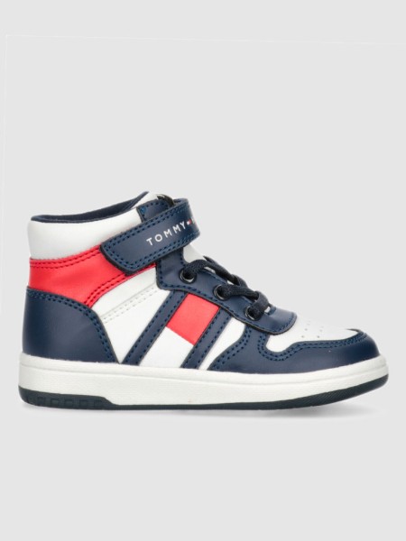 Sapatilha Menino Alta Lacci Velcro Tommy Jeans