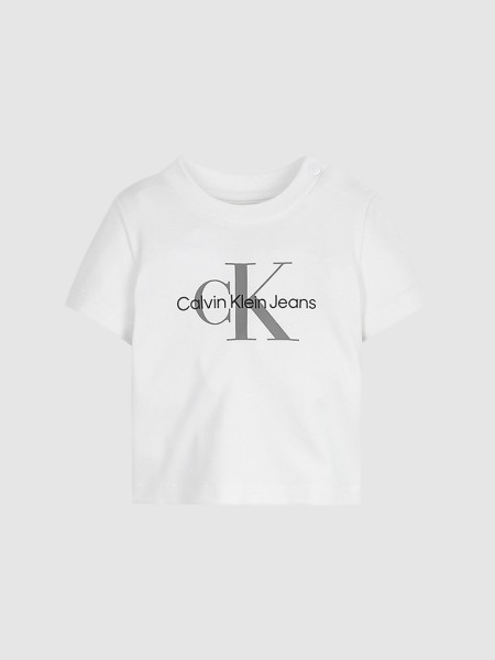 T-Shirt Unissexo Bebé Monogram Calvin Klein