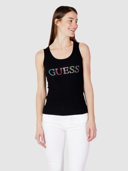 Top Mulher Colorful Logo Guess