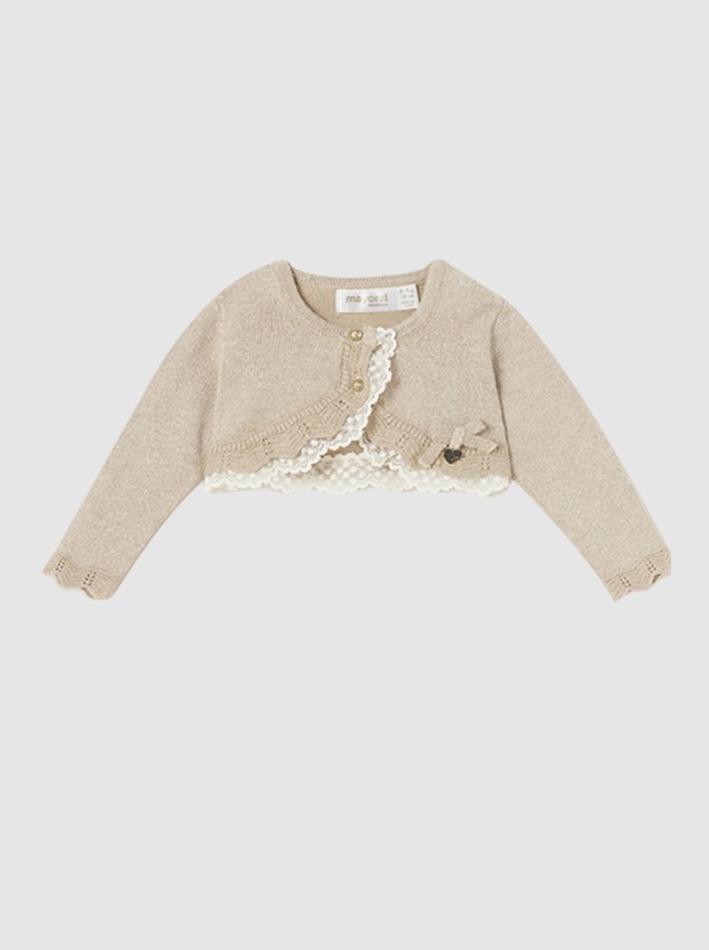 Casaco Beb� Menina Tricot Cerim�nia Mayoral