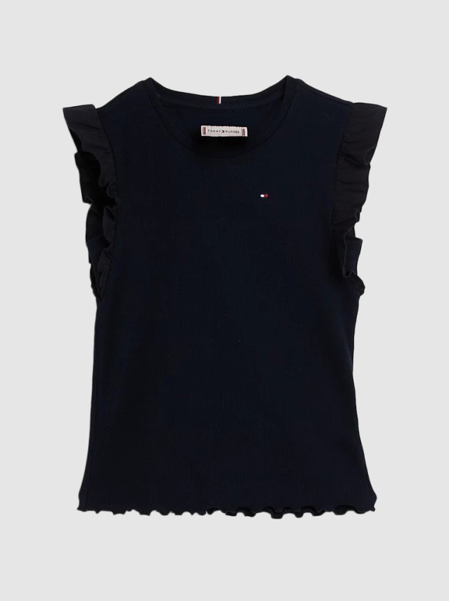 Top Menina Ruffle Tommy Hilfiger