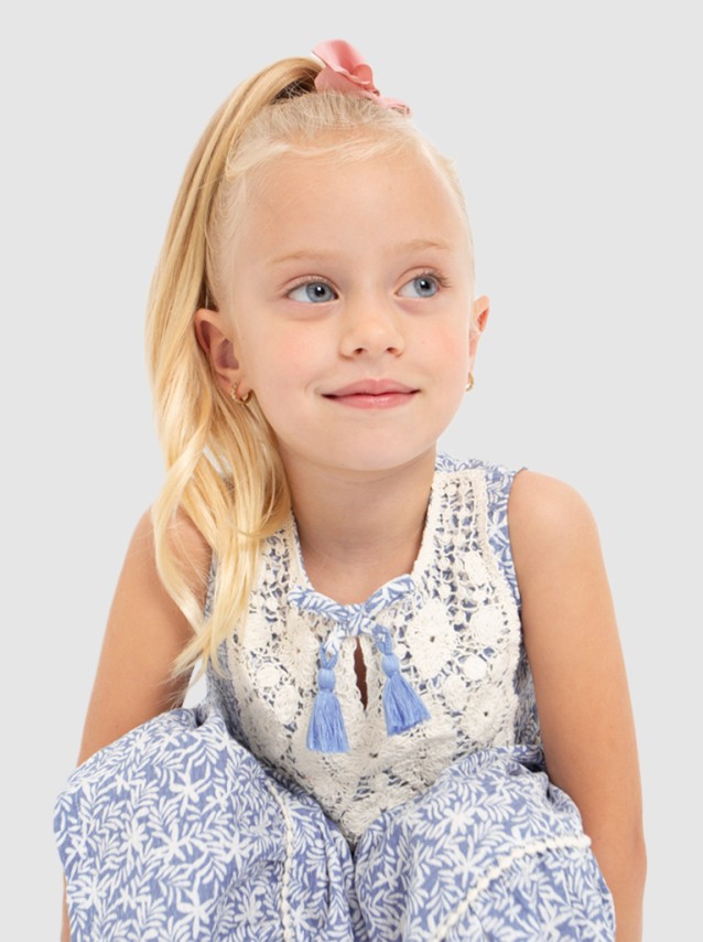 Vestido Menina Pecherin Crochet Mayoral