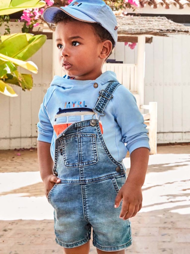 Jardineira Beb Menino Soft Denim Mayoral