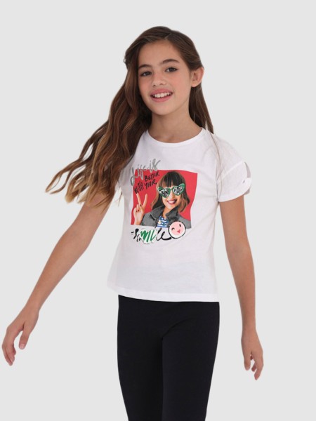 T-Shirt Menina Chica Mayoral