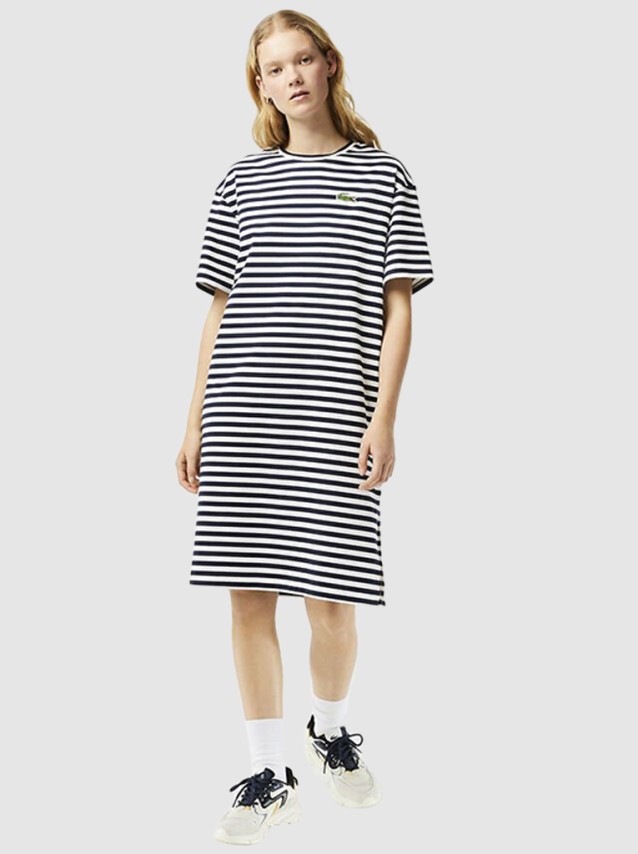 Vestido Mulher Striped Lacoste