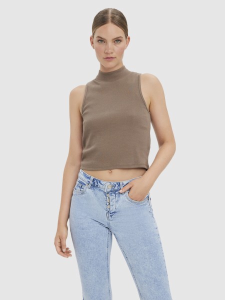 Top Mulher Malie Crop Vero Moda