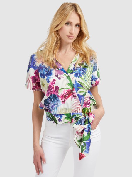 Blusa Mulher Bowed Guess