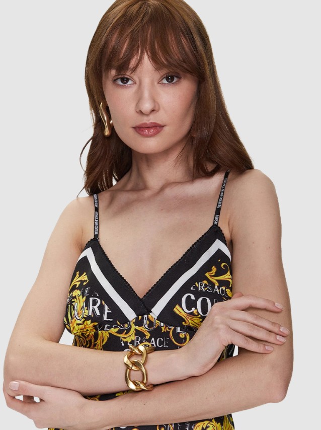 Top Mulher Satin Versace