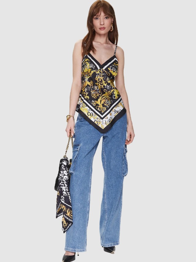 Top Mulher Satin Versace