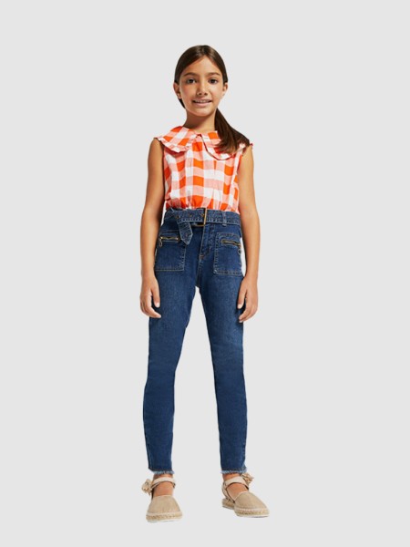 Jeans Menina Cropped Mayoral