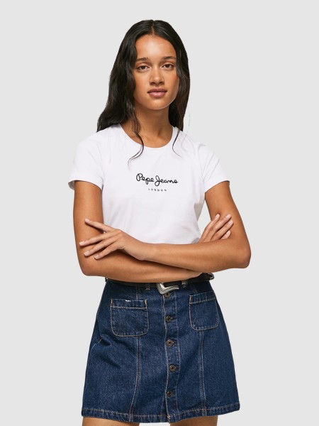 T-Shirt Mulher New Virginia Pepe Jeans T-Shirt Mulher New Virginia Pepe Jeans