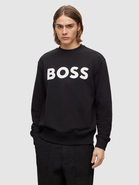 Sweatshirt Homem Basic Boss Orange