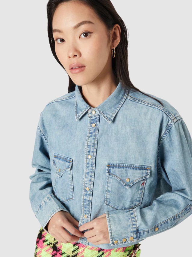 Camisa Mulher Jeans Replay