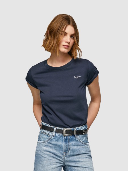 T-Shirt Mulher Wendy Chest Pepe Jeans