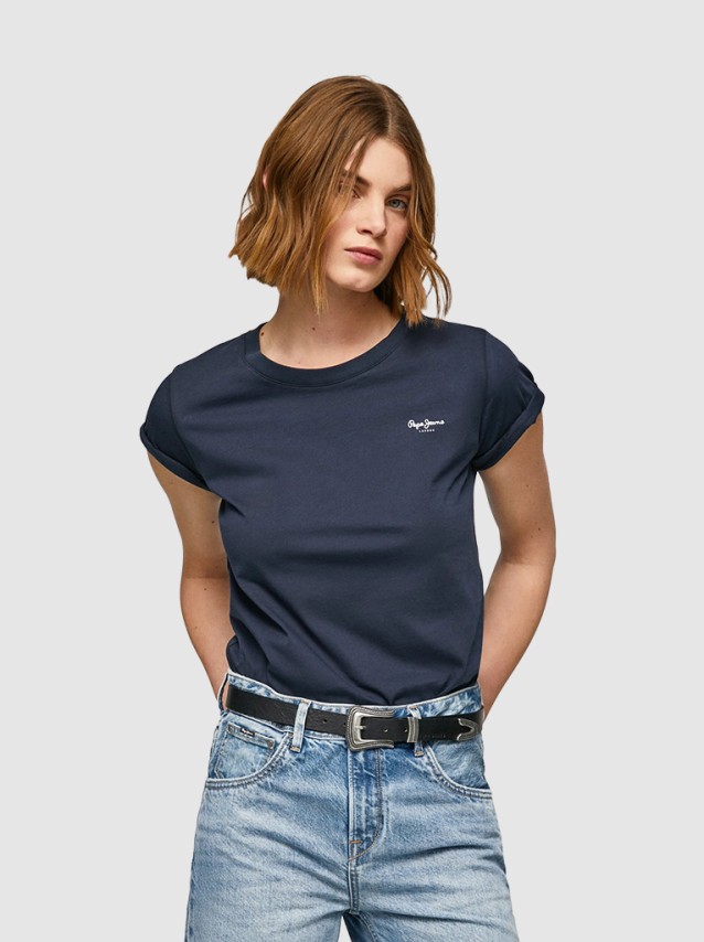 T-Shirt Mulher Wendy Chest Pepe Jeans