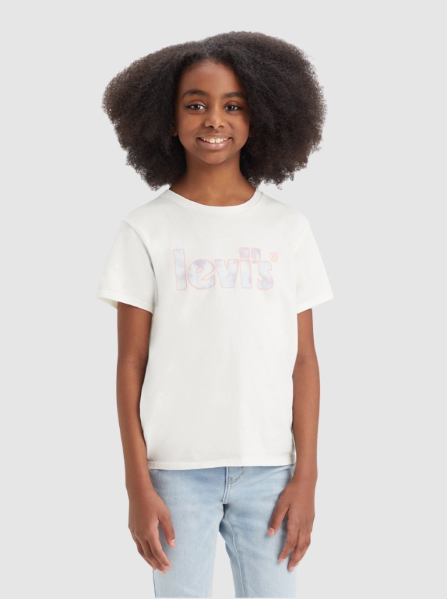 T-Shirt Menina Tie Dye Poster Levis