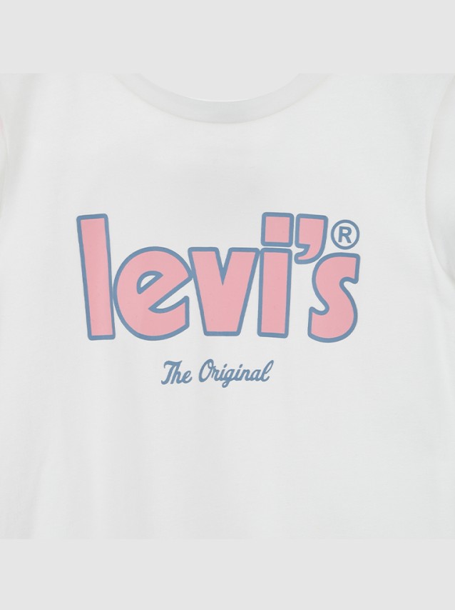 T-Shirt Menina Poster Logo Levis
