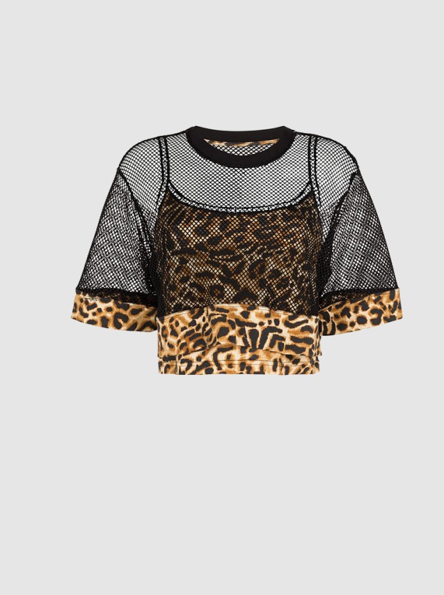 Top Mulher Print Leo Just Cavalli
