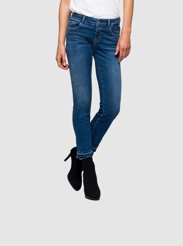Jeans Mulher Dark Indigo Power Replay