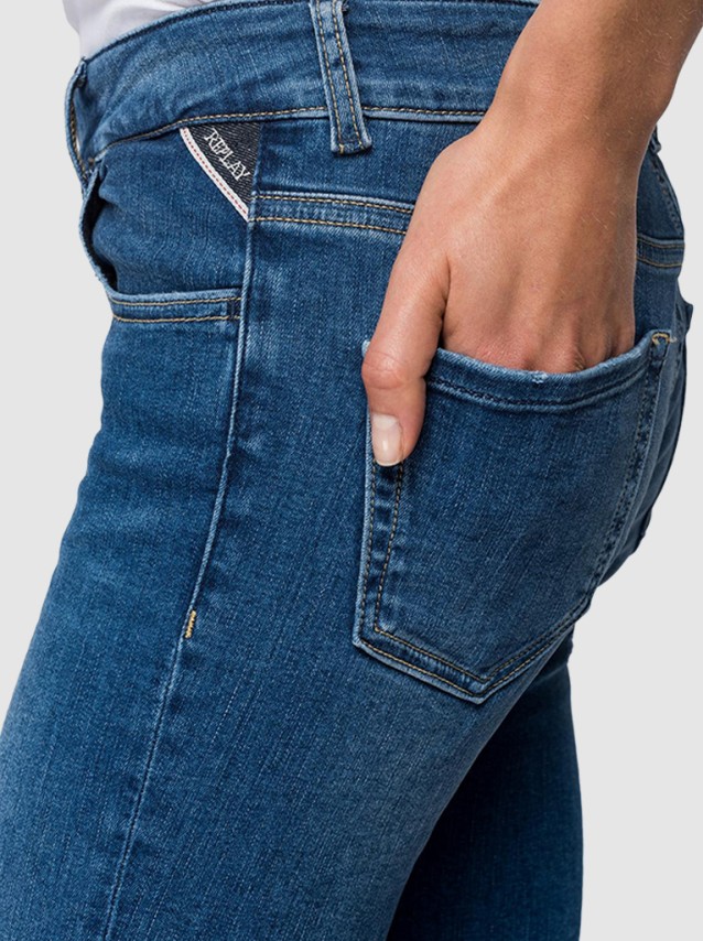 Jeans Mulher Dark Indigo Power Replay