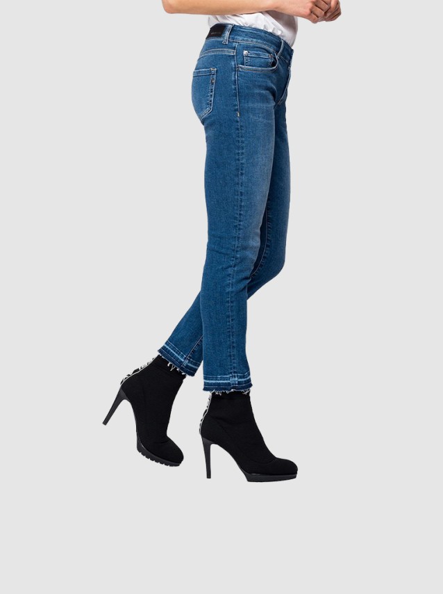 Jeans Mulher Dark Indigo Power Replay