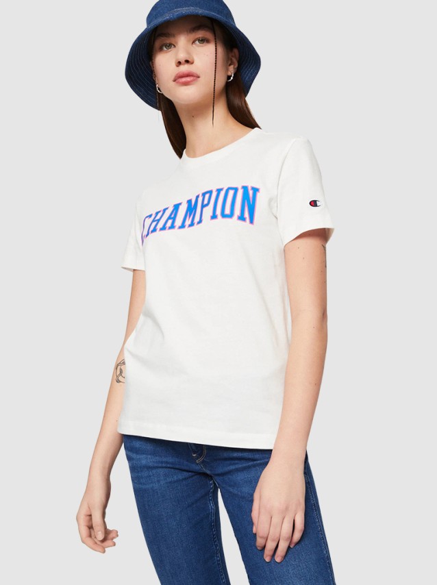 T-Shirt  Mulher Crewneck Champion