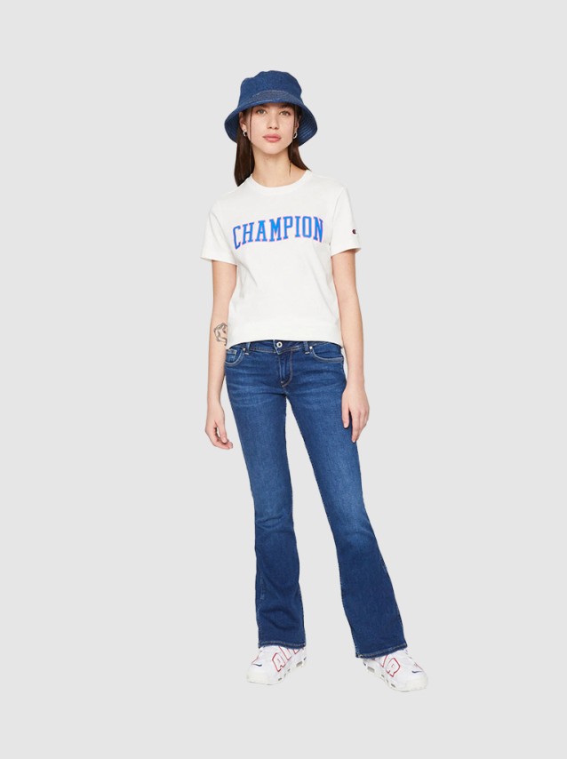 T-Shirt  Mulher Crewneck Champion