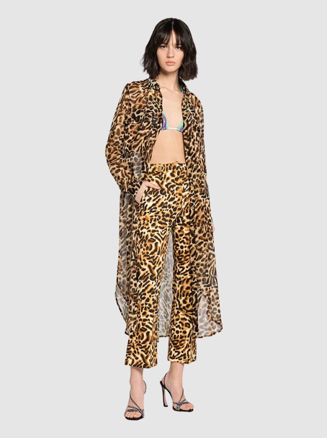 Cal�a Mulher Print Leo Just Cavalli