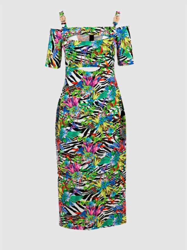 Vestido Mulher Jungle Flower Just Cavalli