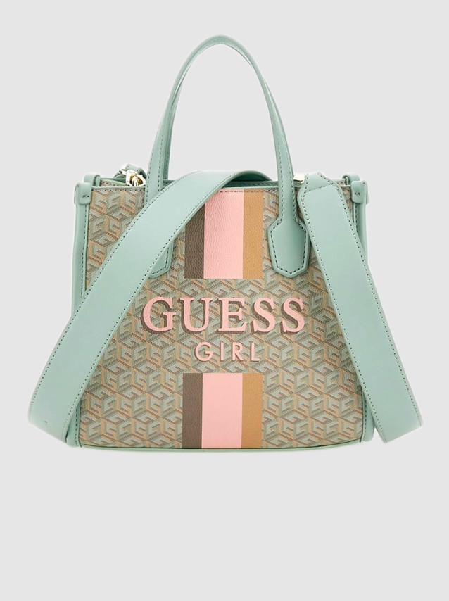 Tote Bags Female Guess Green J3YZ13WFN30.5 Forte Store