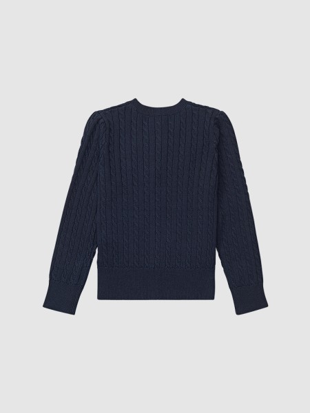 Casaco de Malha Menina Mini Cable Ralph Lauren Casaco de Malha Menina Mini Cable Ralph Lauren