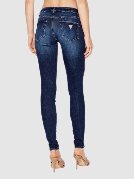 Calça de Ganga Mulher Curve X Guess Calça de Ganga Mulher Curve X Guess