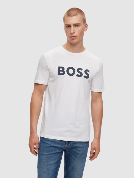 T-Shirt Masculin Boss Orange
