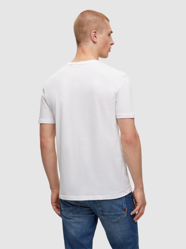 T-Shirt Masculin Boss Orange