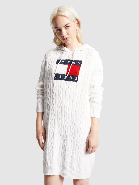 Vestido Mulher Cable Flag Tommy Jeans