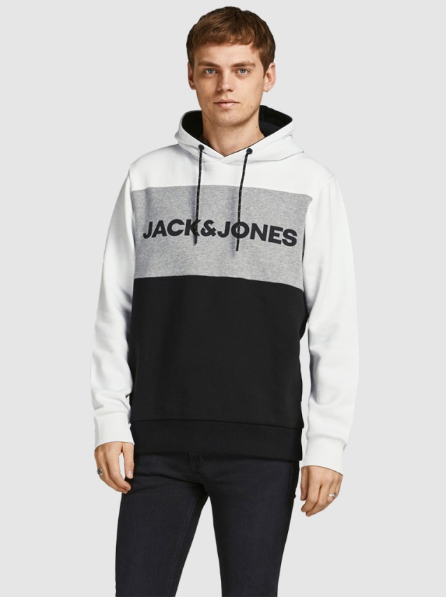 Sweatshirt Homem Logo Blocking Jack Jones