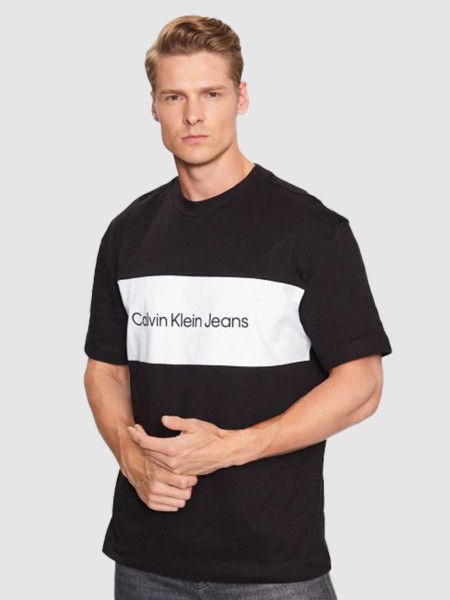 T-Shirt Homem Blocking Tee Calvin Klein