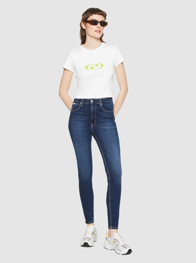 Cal�a de Ganga Mulher Ankle Super Skinny Calvin Klein