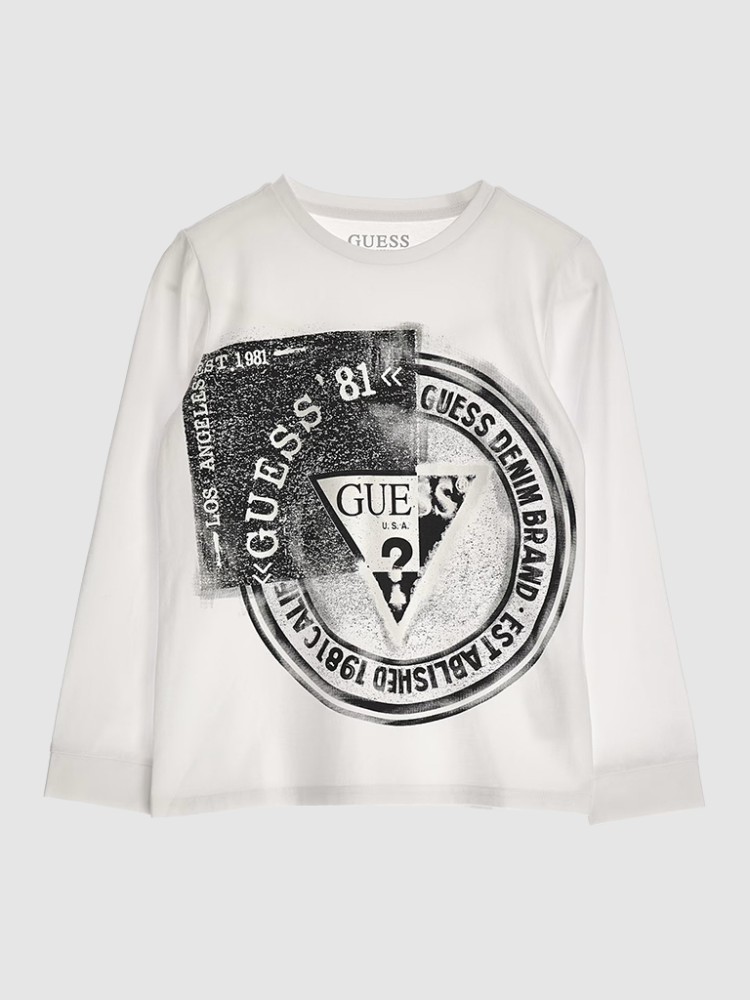 T-shirt de manga comprida para menino Guess Core - Guess - Vestuário das  principais marcas - Bebé