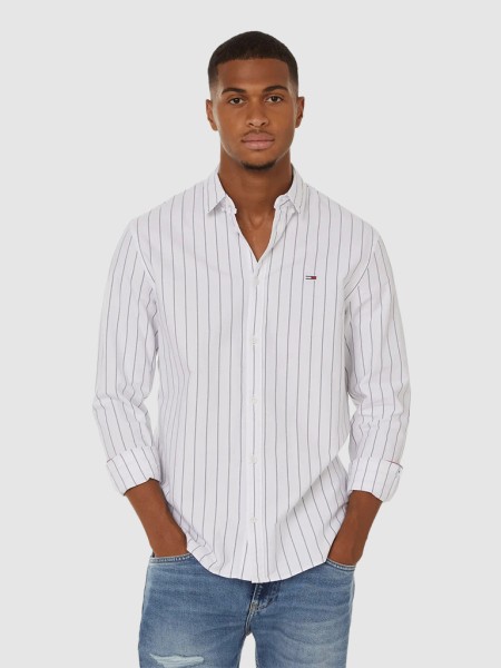 Camisa Homem Classic Oxford Stripe Tommy Jeans